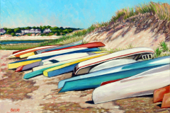 Colorful-boats-on-sandy-beach