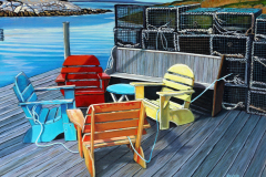 Colorful-chairs-and-lobster-traps